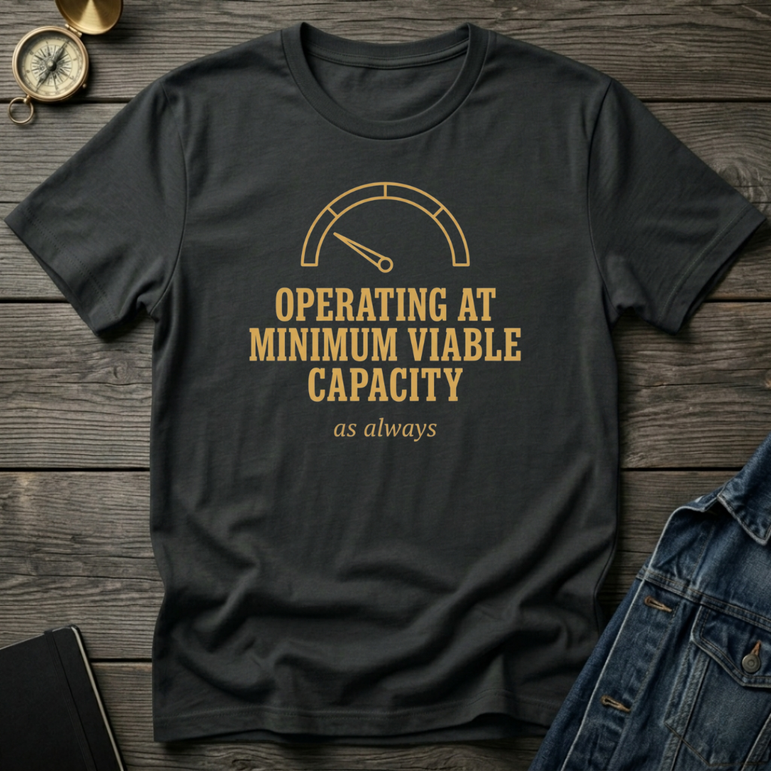 Operating at minimum viable capacity T‑Shirt