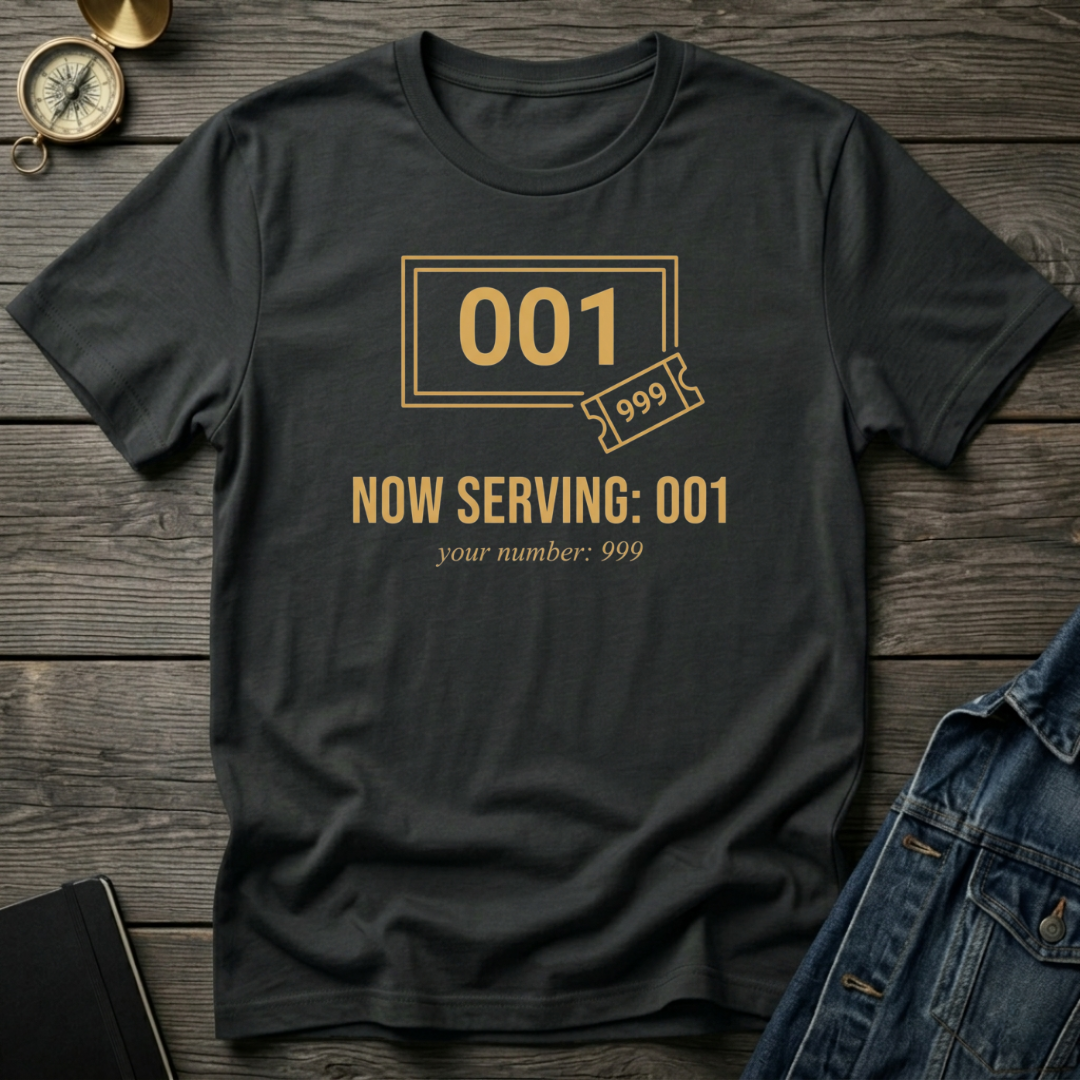 Now serving 001 T‑Shirt