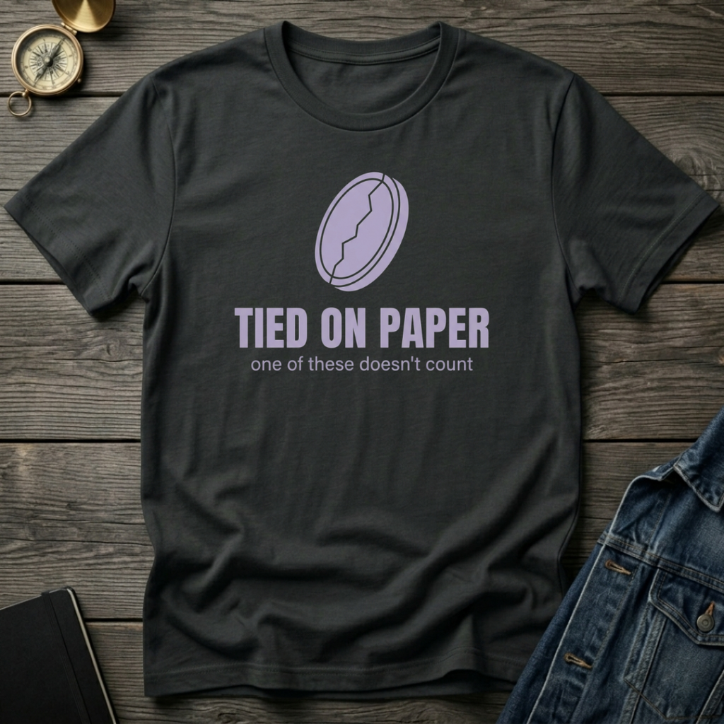 Tied on Paper T‑Shirt
