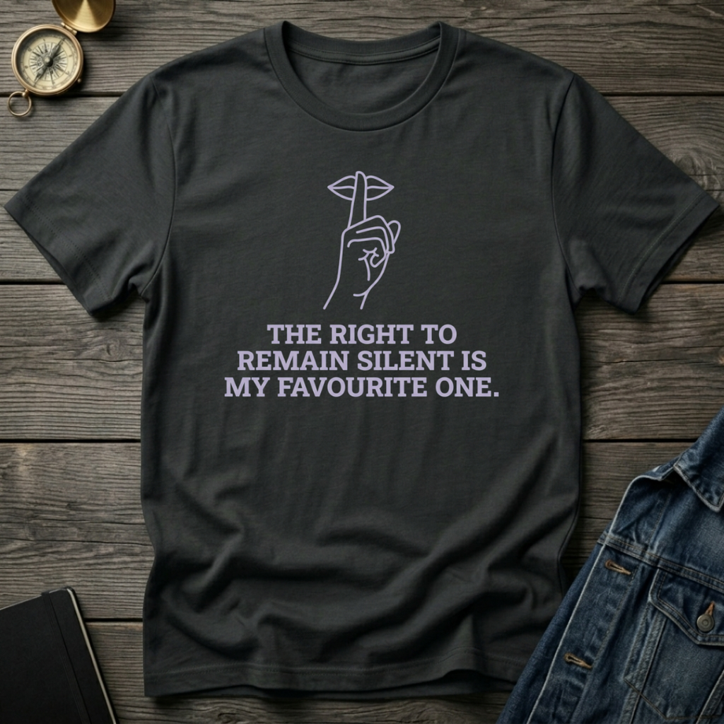 The right to remain silent T‑Shirt