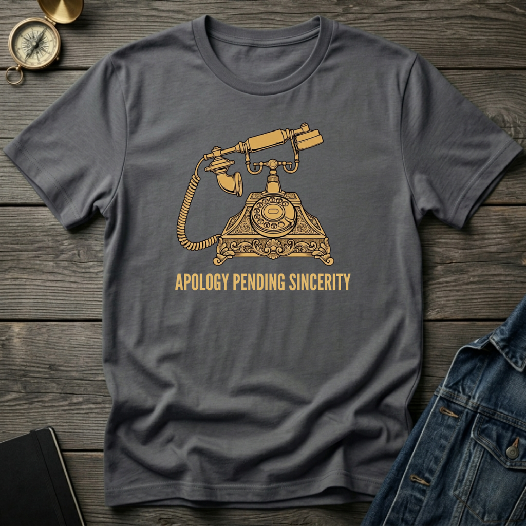 Apology pending sincerity T‑Shirt