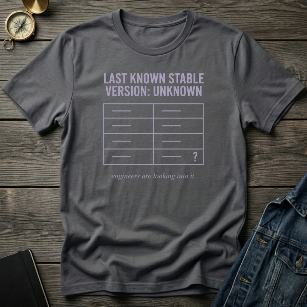 Last known stable version T‑Shirt