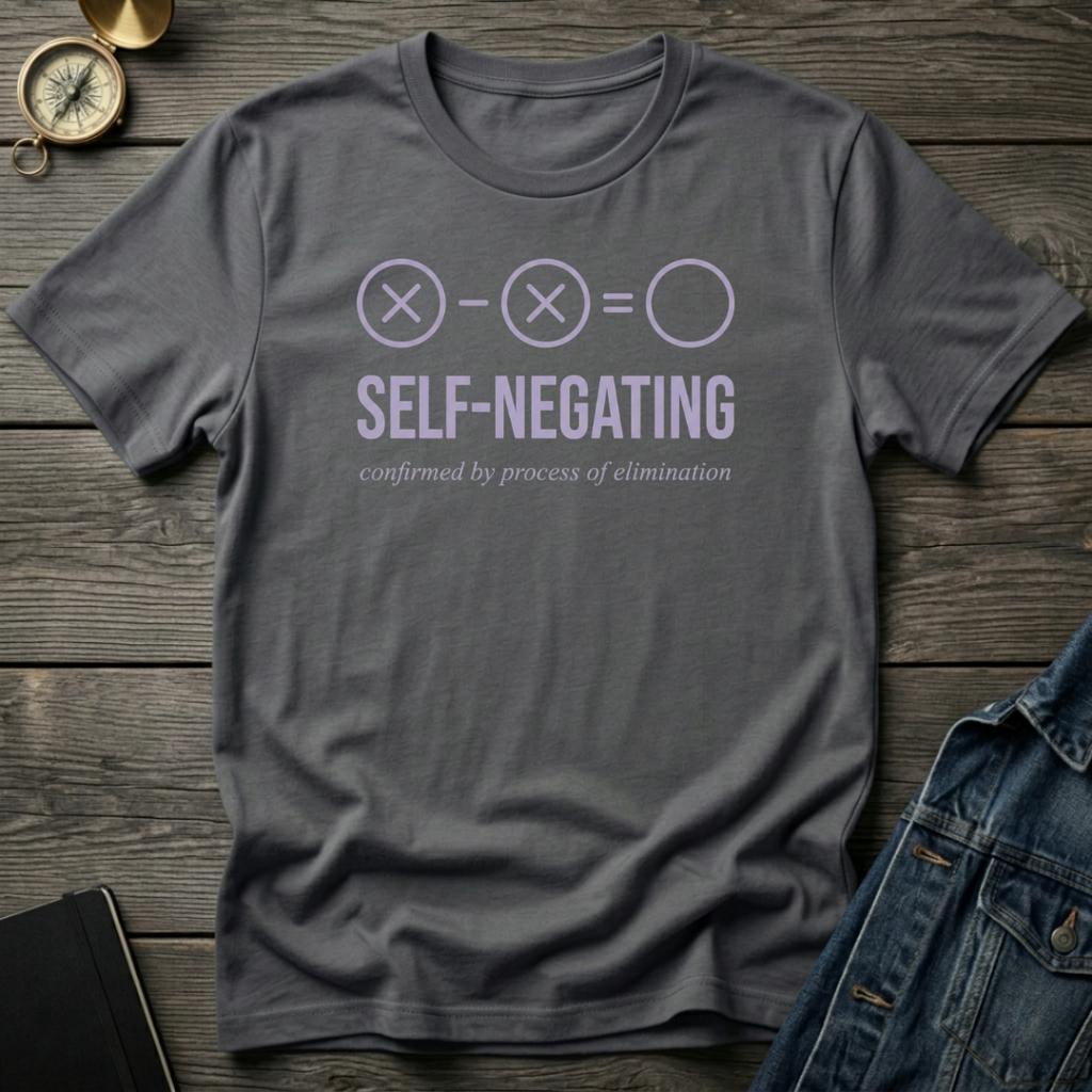 Self-negating T‑Shirt