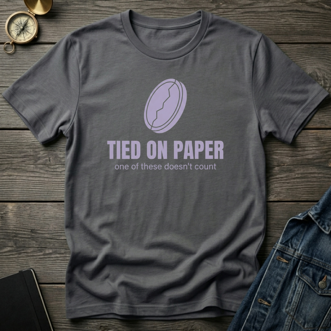 Tied on Paper T‑Shirt