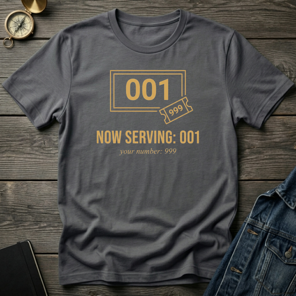 Now serving 001 T‑Shirt