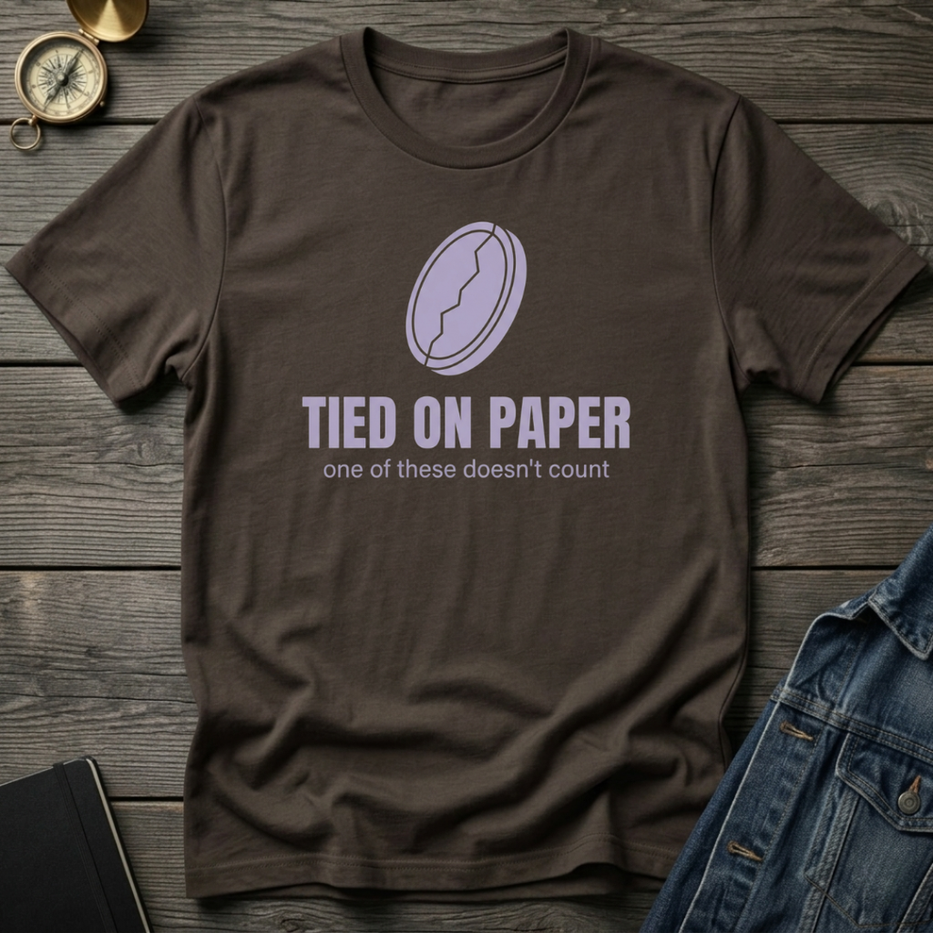 Tied on Paper T‑Shirt