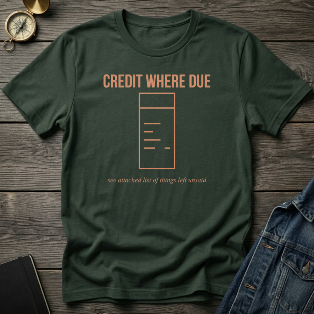 Credit where due T‑Shirt