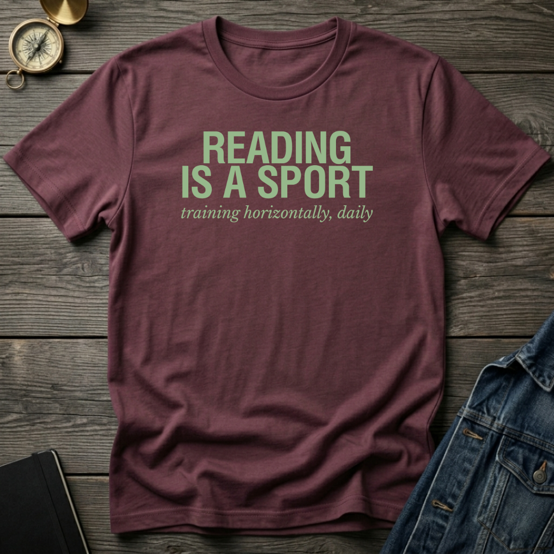 Reading is a sport T‑Shirt