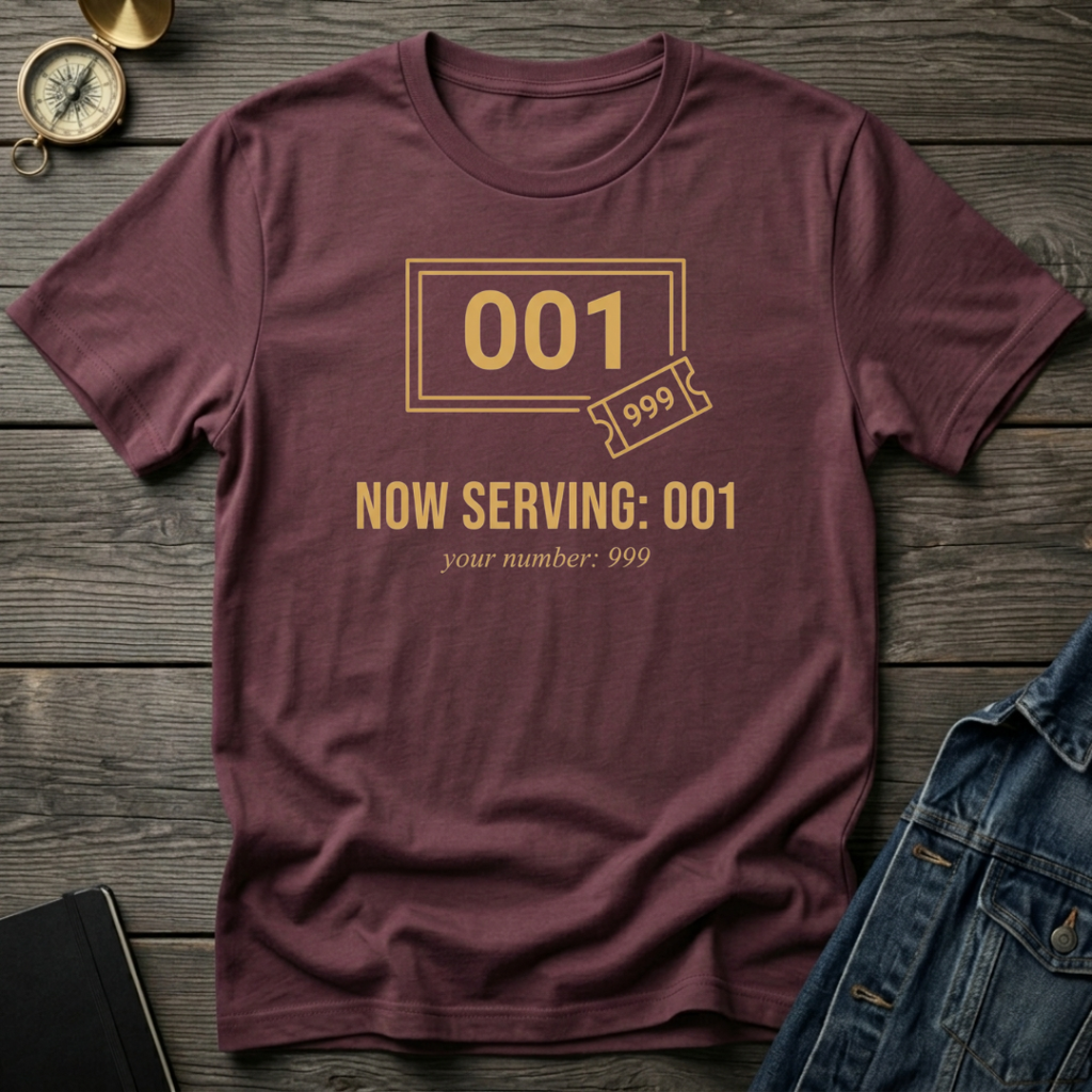 Now serving 001 T‑Shirt
