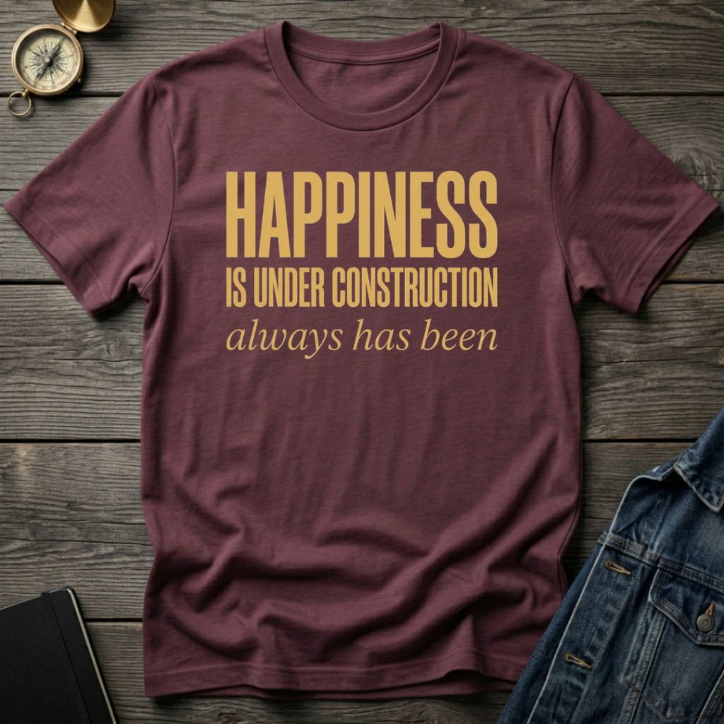 Happiness is under construction T-Shirt