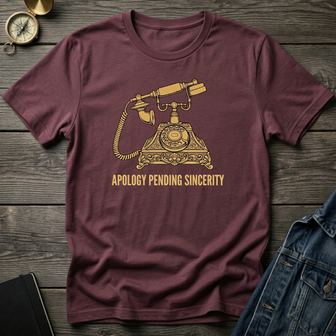 Apology pending sincerity T‑Shirt