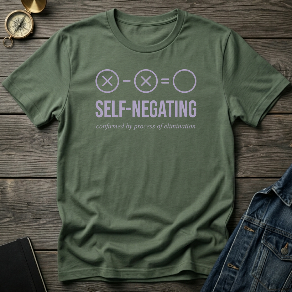 Self-negating T‑Shirt