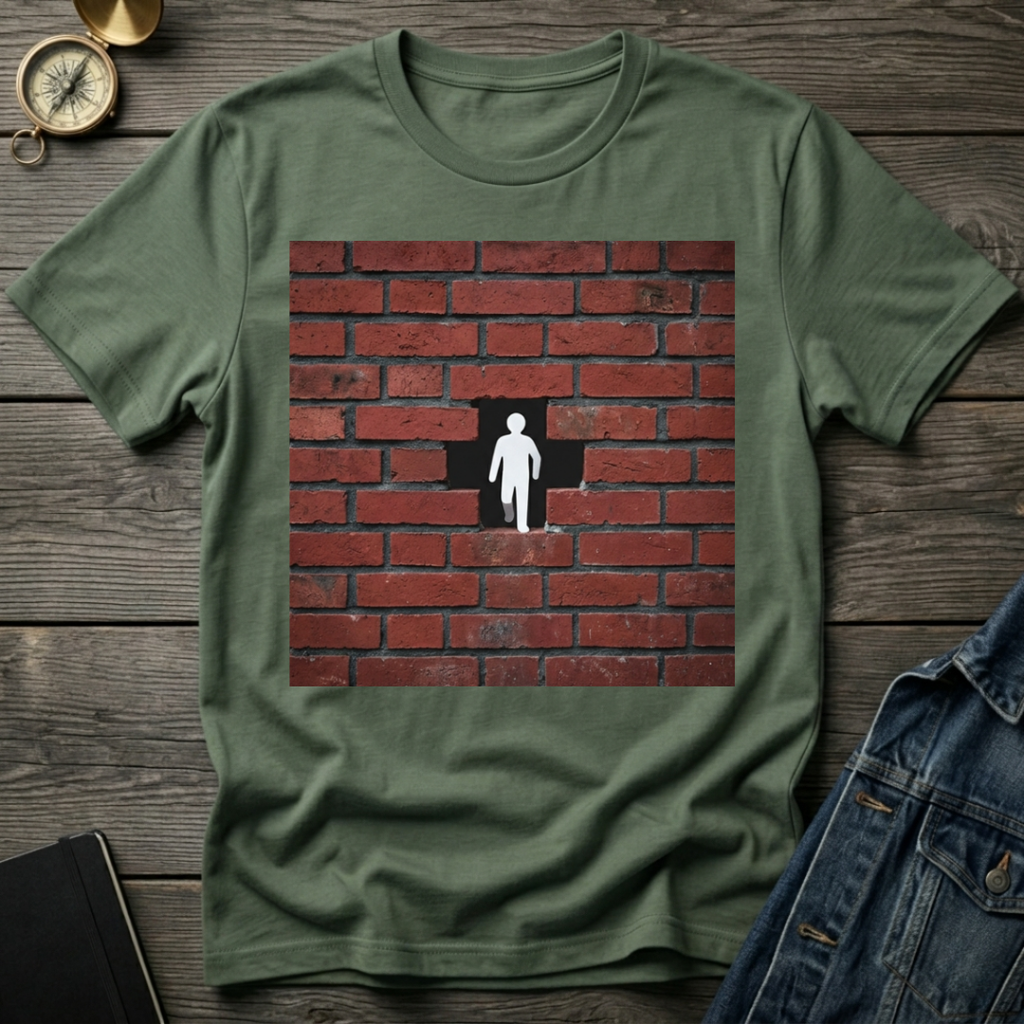 Brick wall man T-Shirt
