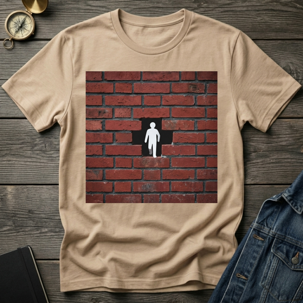 Brick wall man T-Shirt