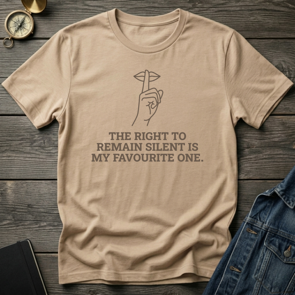 The right to remain silent T‑Shirt