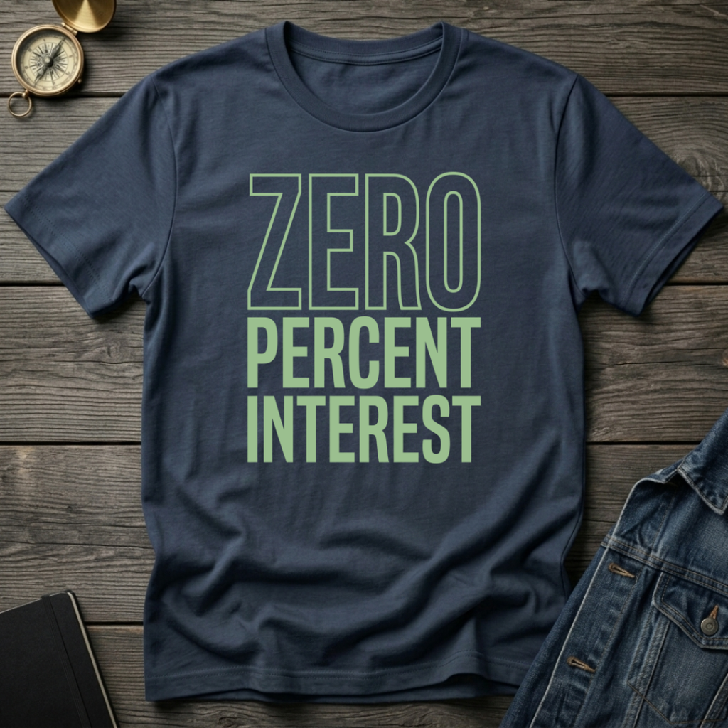 Zero percent interest T-Shirt