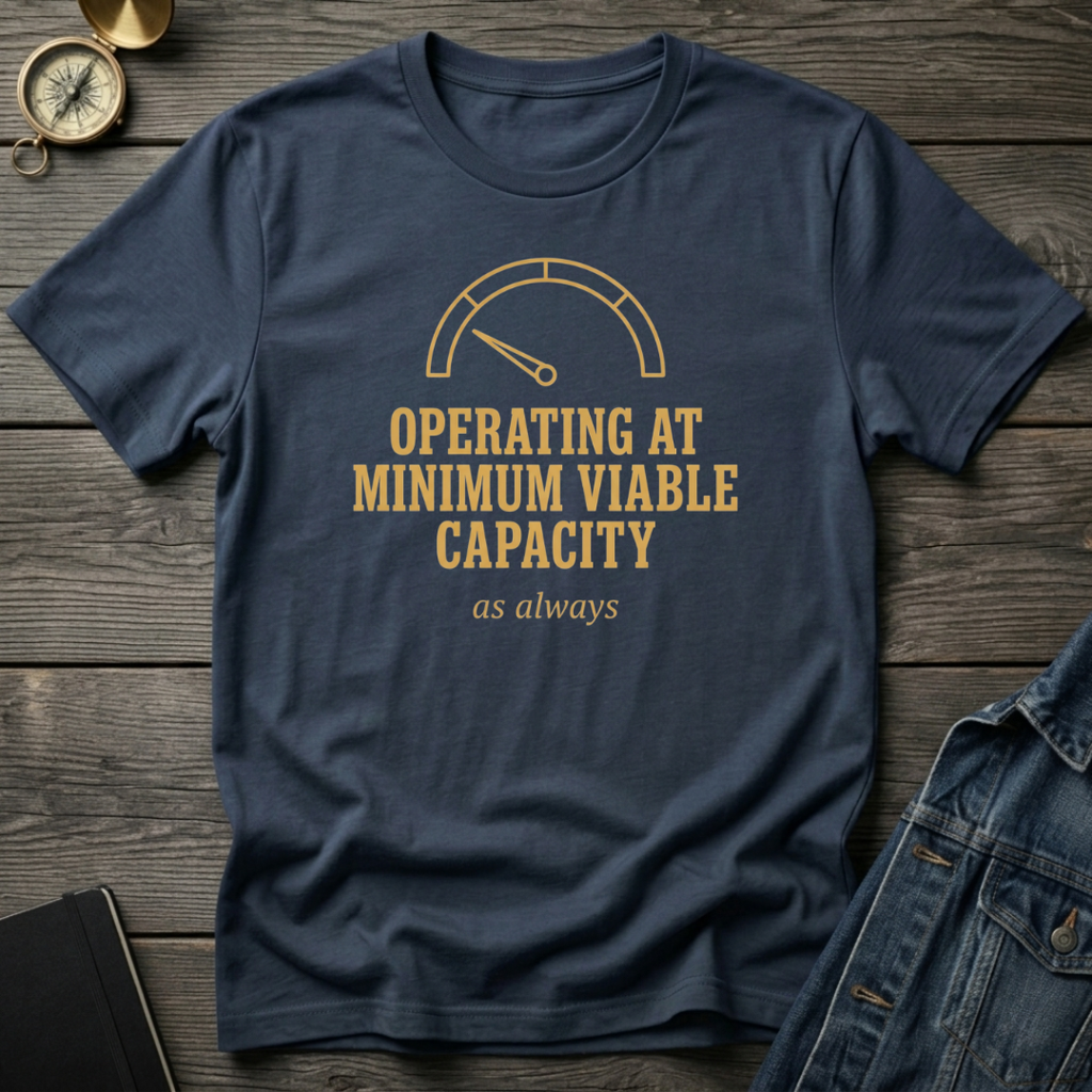 Operating at minimum viable capacity T‑Shirt
