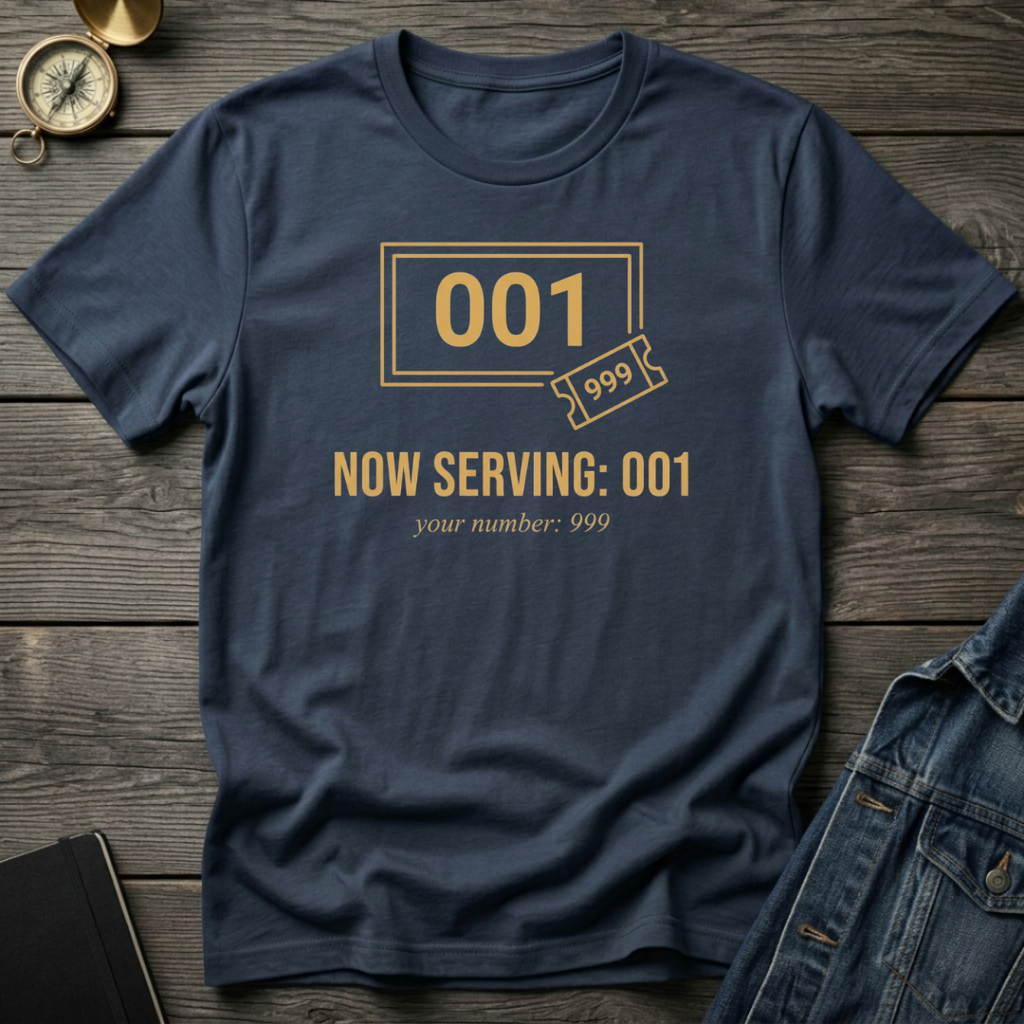 Now serving 001 T‑Shirt