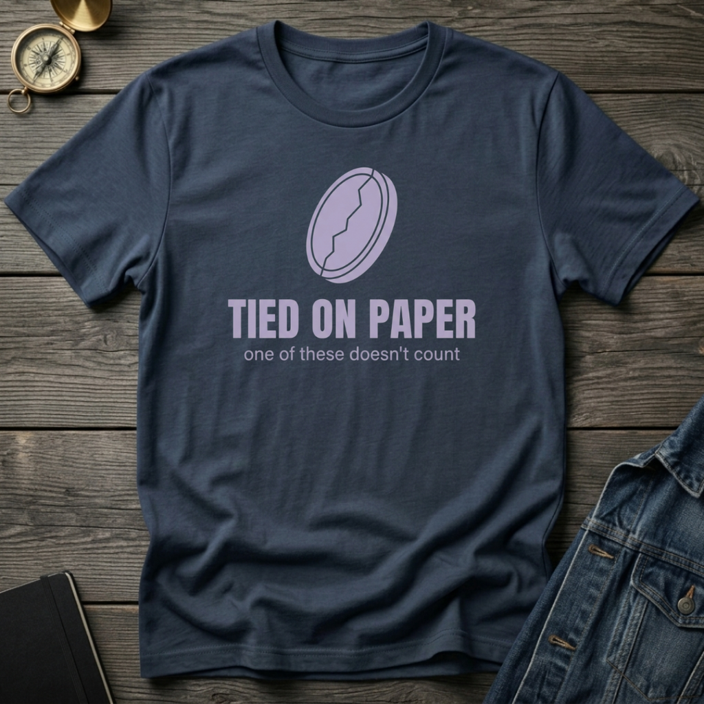 Tied on Paper T‑Shirt
