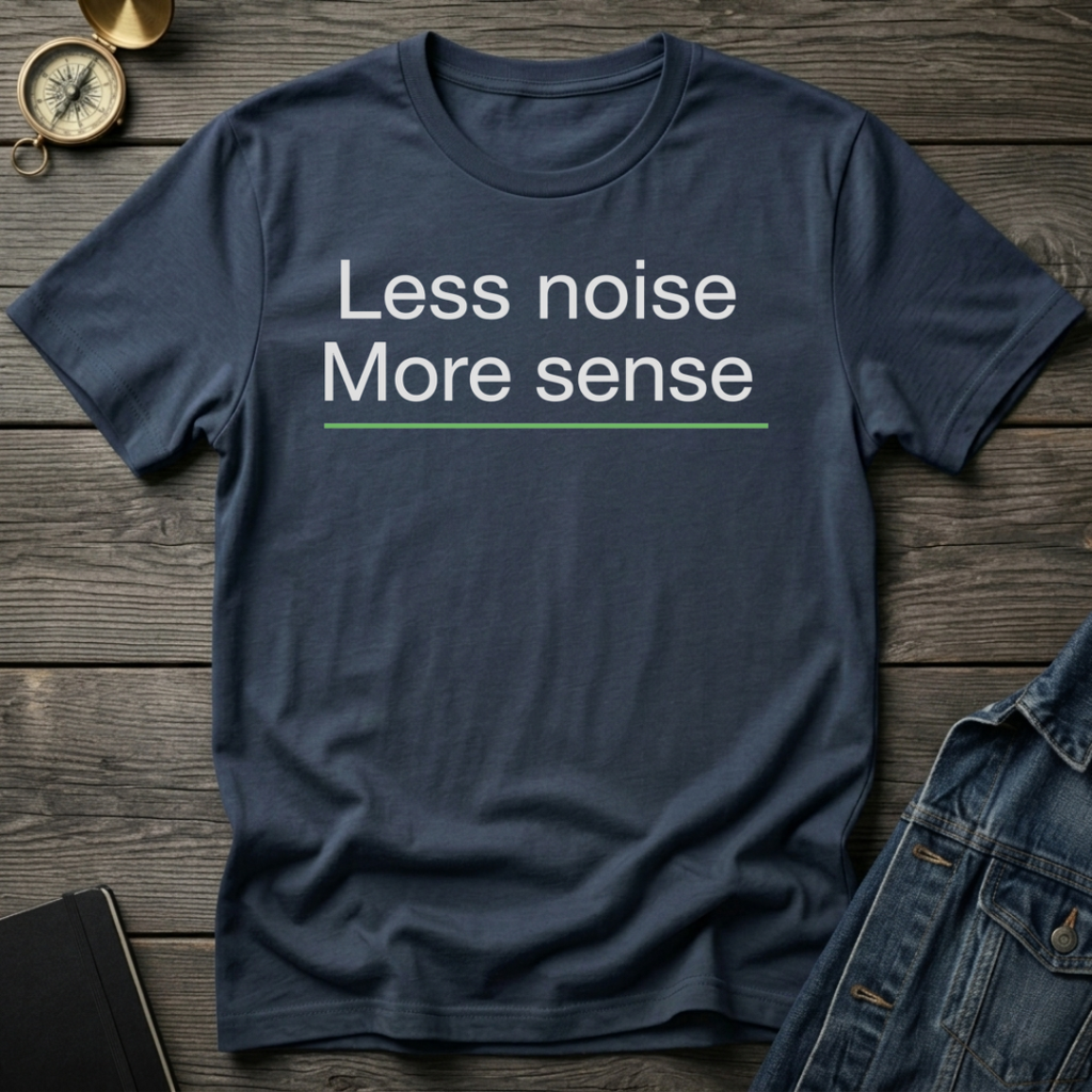 Less noise more sense T-Shirt