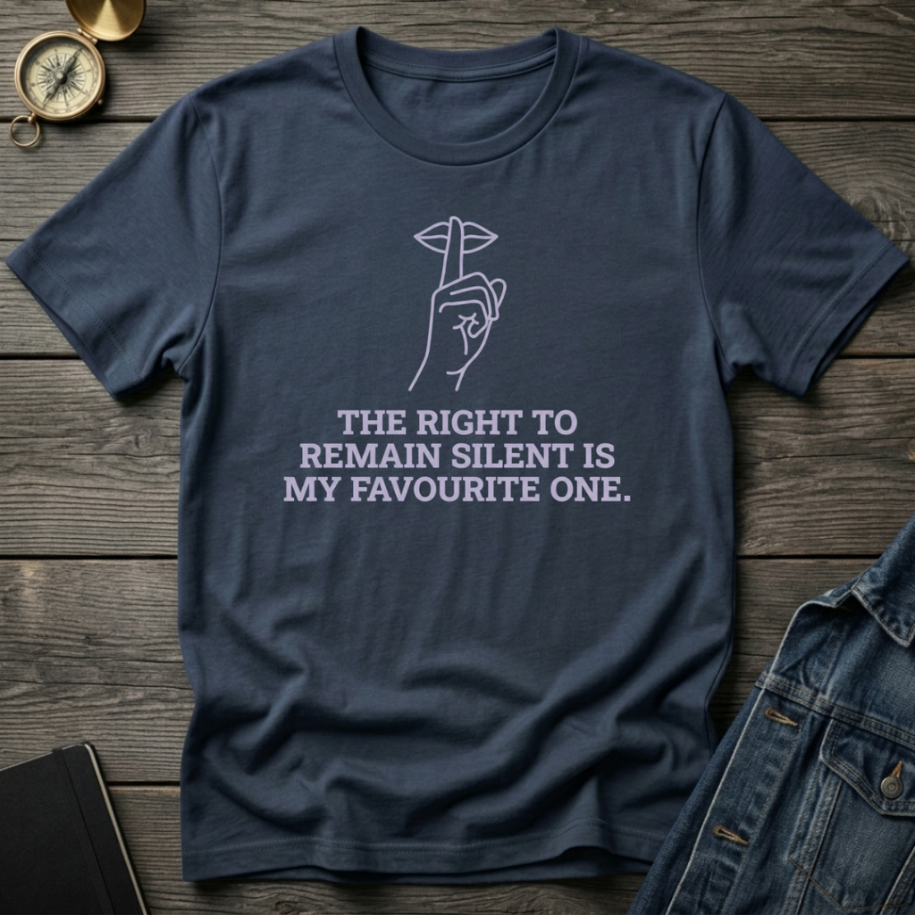The right to remain silent T‑Shirt