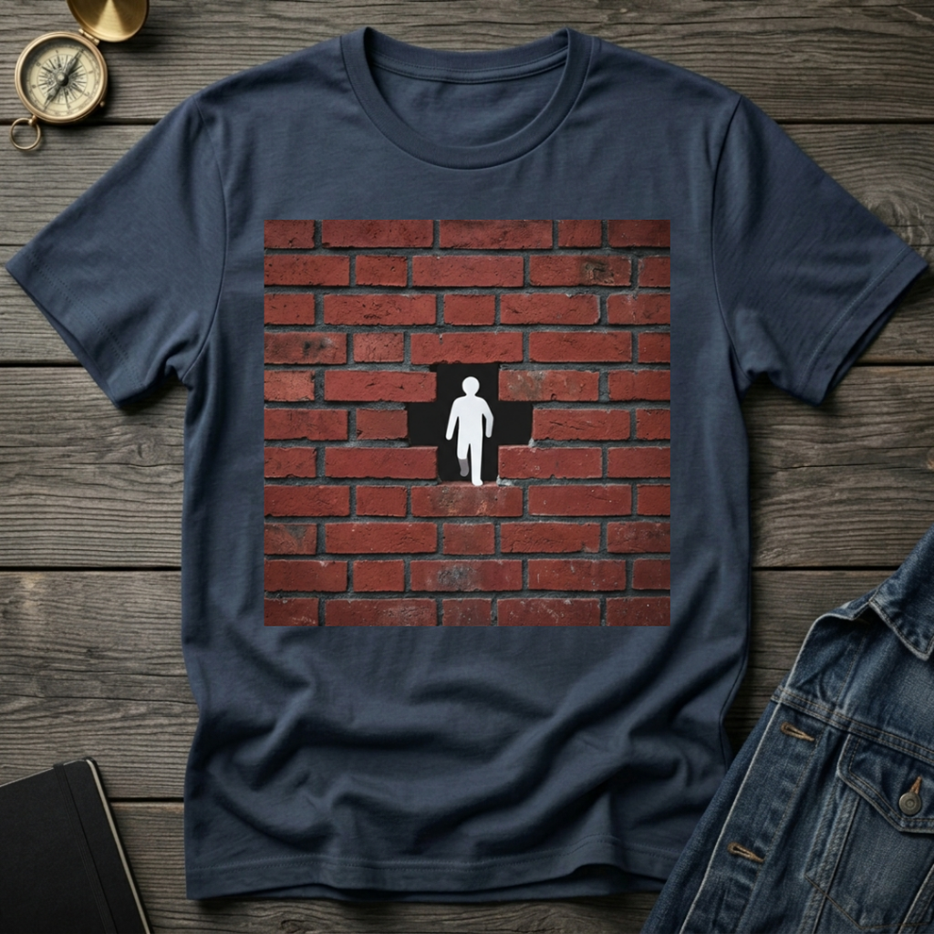 Brick wall man T-Shirt