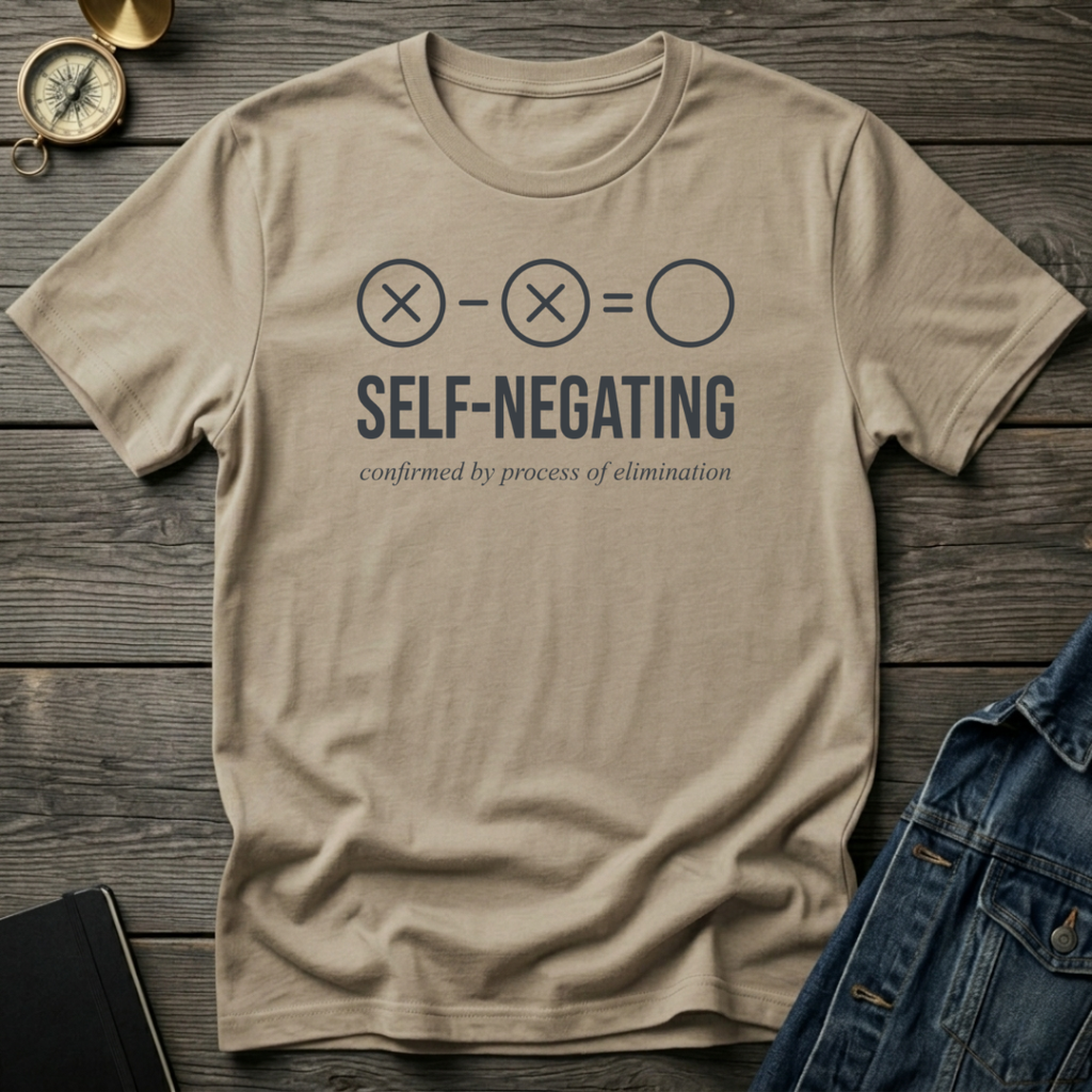 Self-negating T‑Shirt