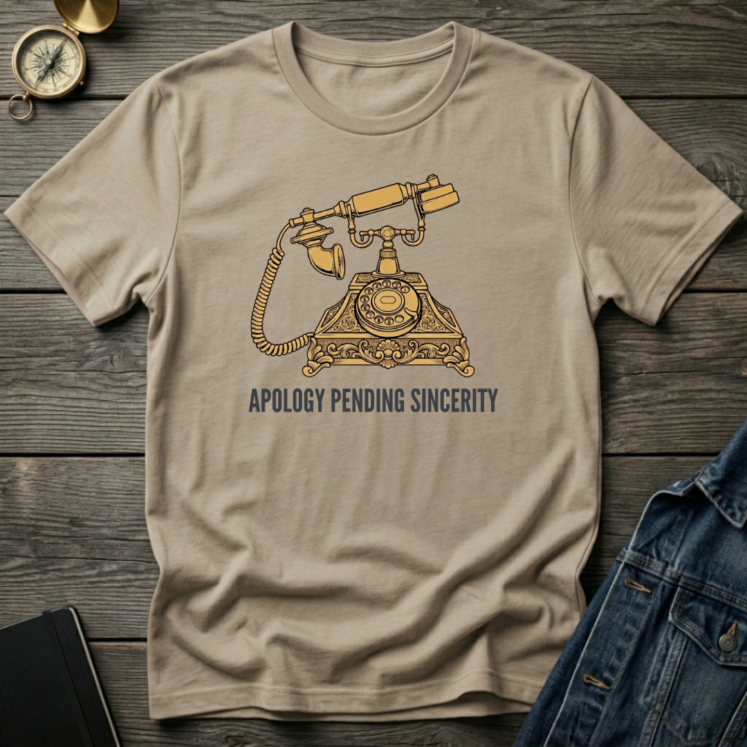Apology pending sincerity T‑Shirt