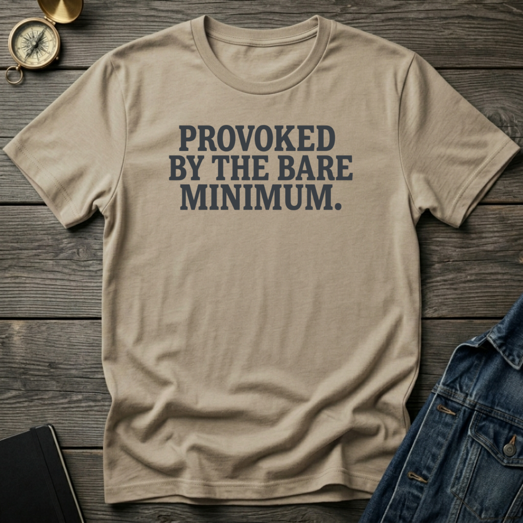 Provoked by the bare minimum T‑Shirt