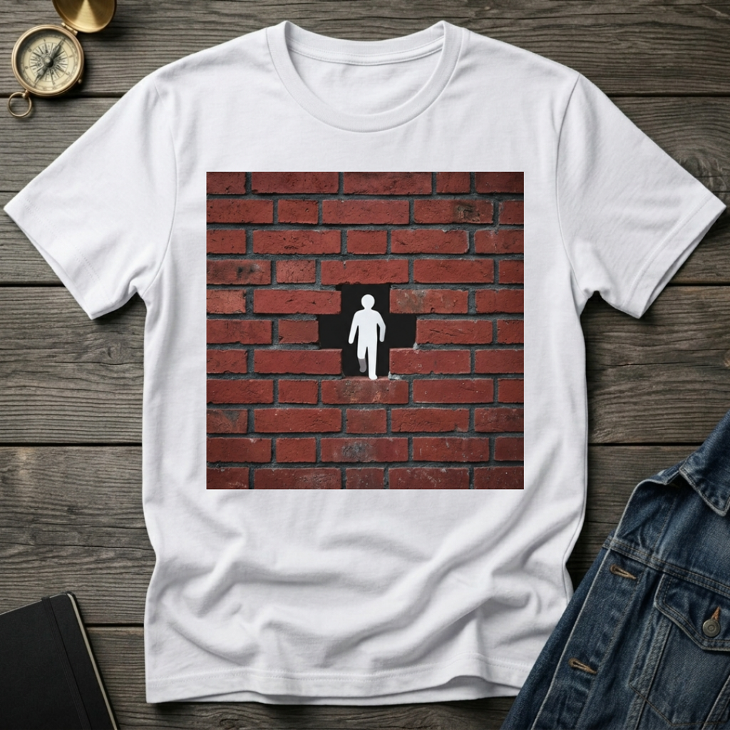 Brick wall man T-Shirt
