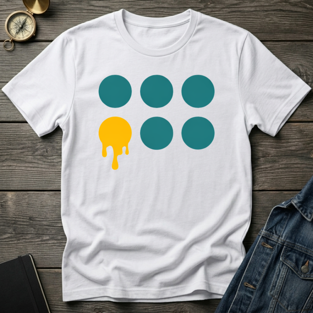 Melting circle T-Shirt