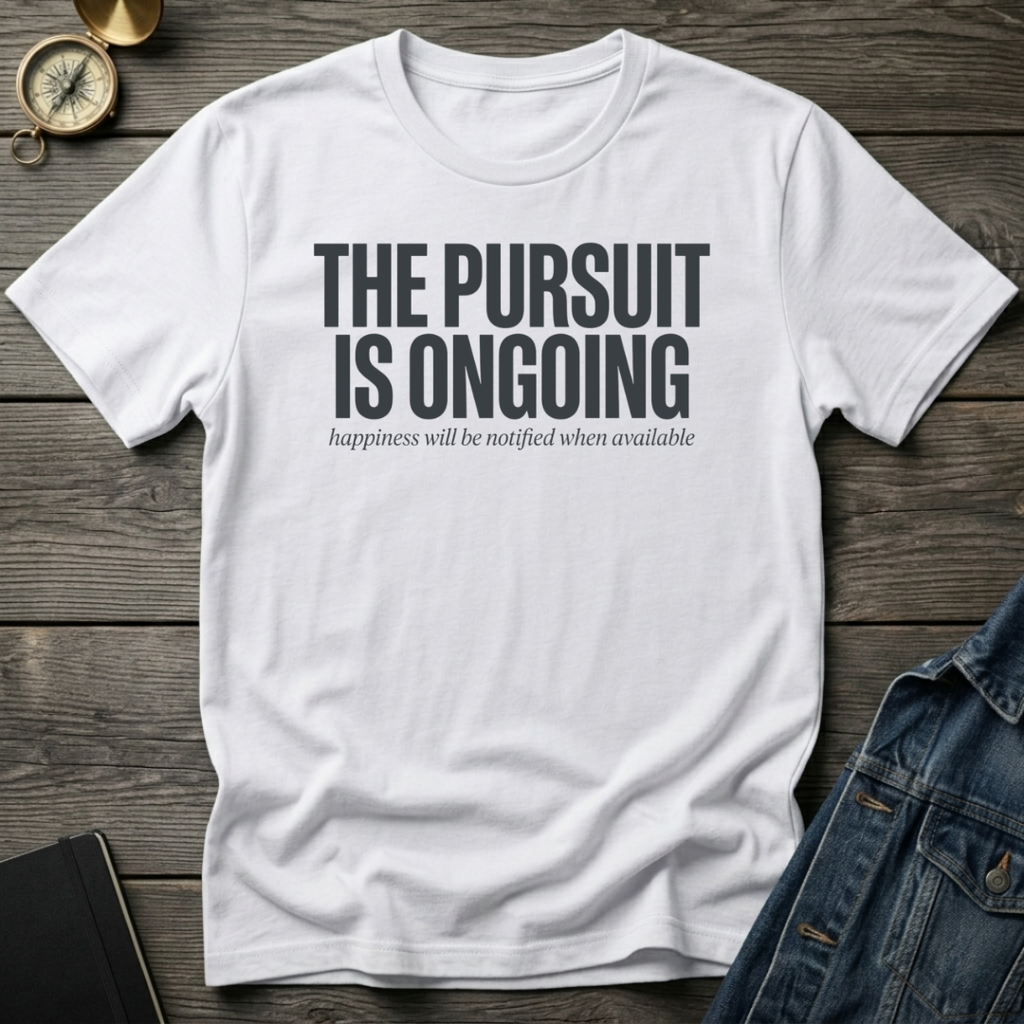 The pursuit is ongoingT-Shirt