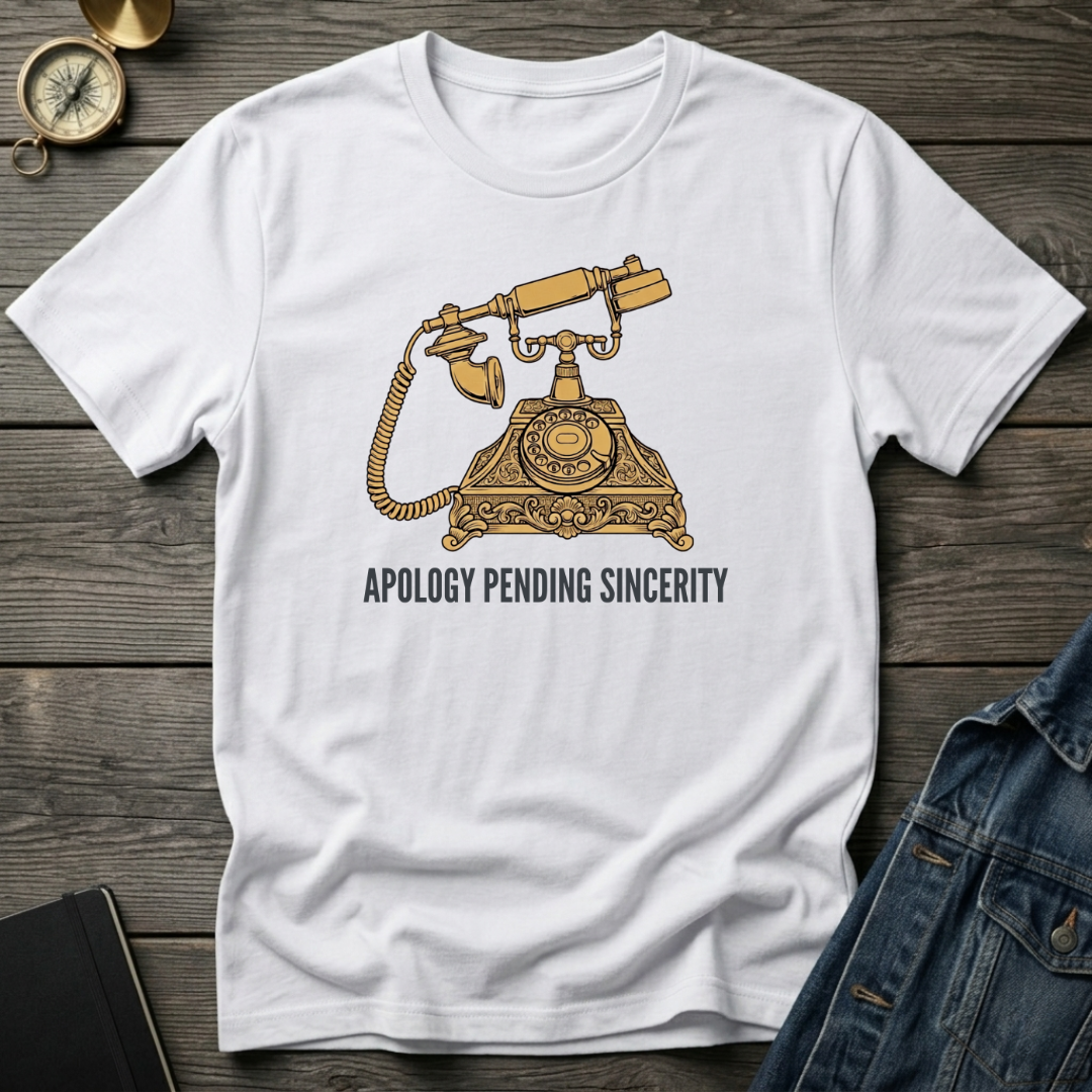 Apology pending sincerity T‑Shirt