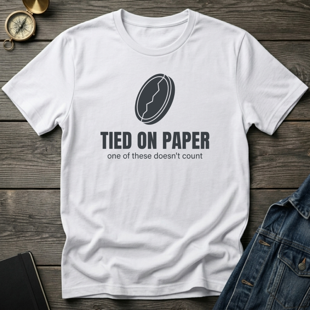Tied on Paper T‑Shirt